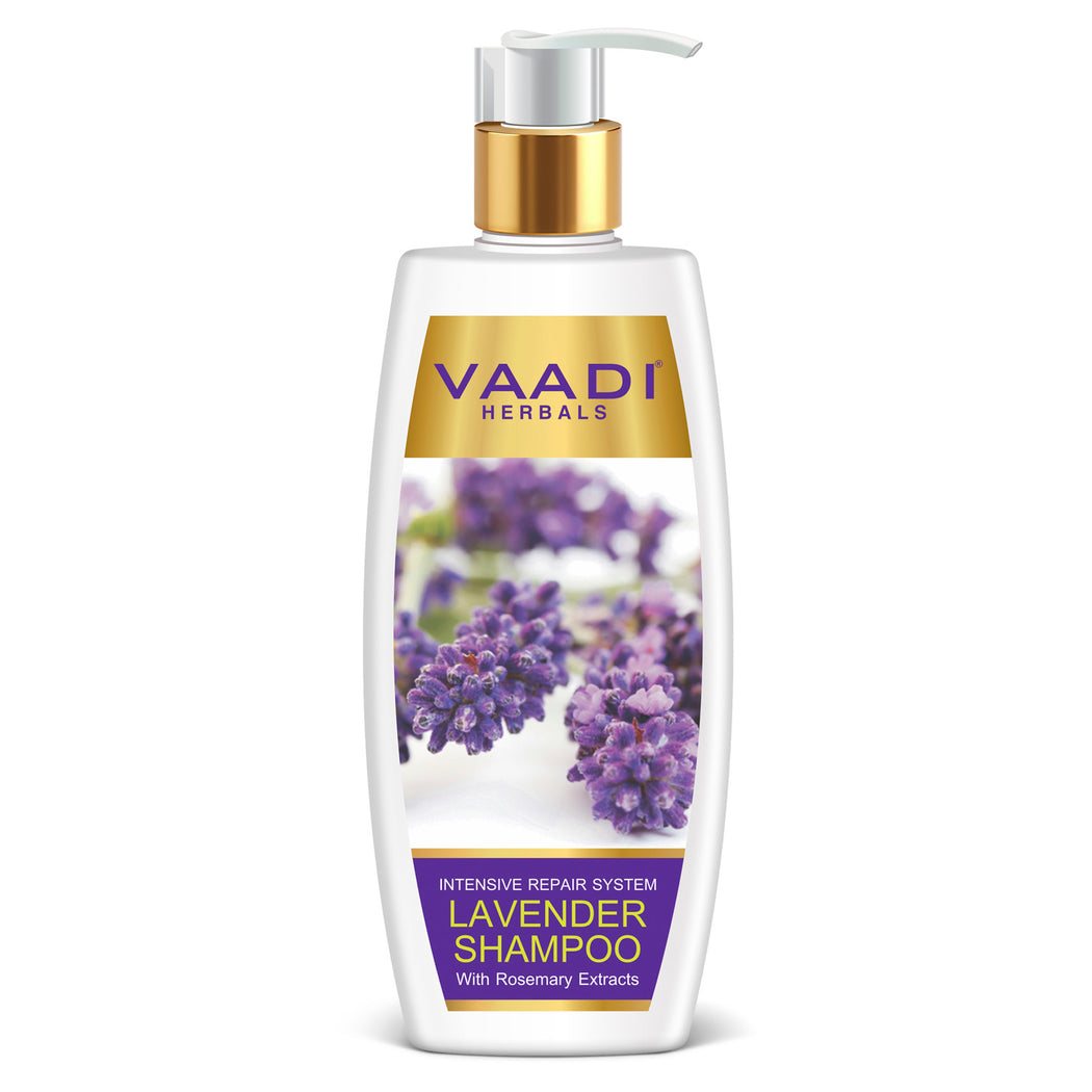 Intensive Repair Organic Lavender Shampoo with Rosemary Extract - Ultra Nutrient Rich Corn Rose Conditioner ( 2 x 350 ml/ 12 fl oz)