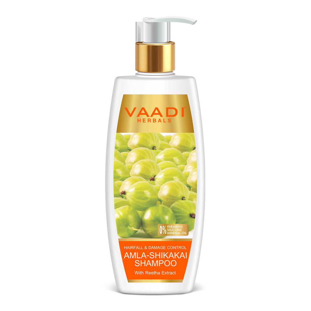 Hairfall & Damage Control Organic Shampoo (Indian Gooseberry Extract) - Multi Vitamin Rich Olive Conditioner with Avocado Extract (2 x 350 ml/ 12 fl oz)