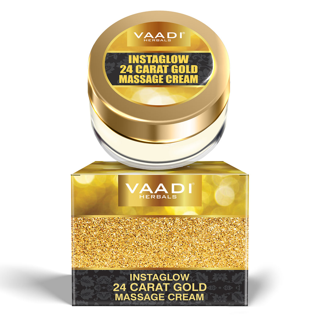 INSTAGLOW 24 CARAT GOLD MASSAGE CREAM (25 gms/0.9 oz)