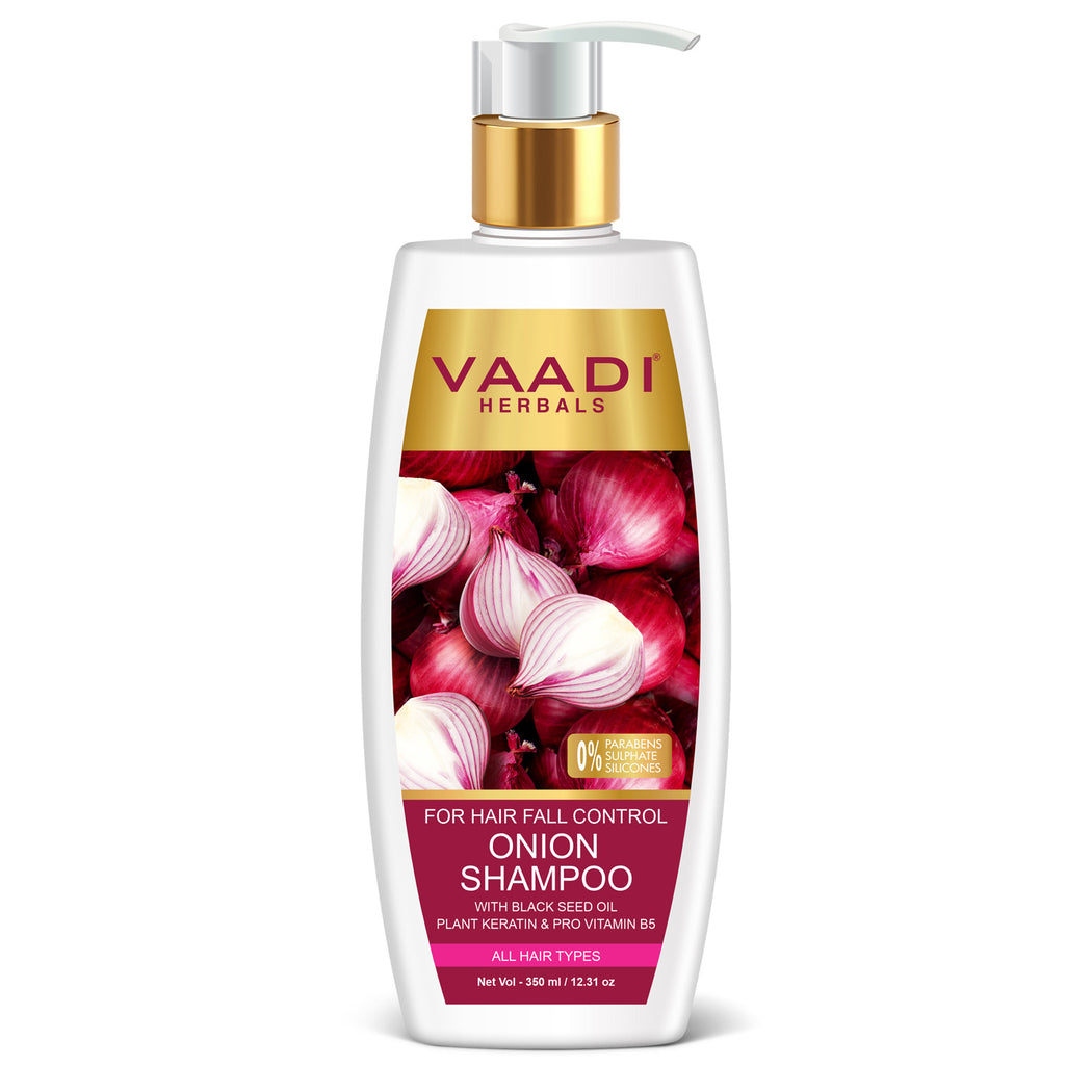 Hair-Fall Control Organic Onion Shampoo With Organic Onion Conditioner (2 x 350ml / 12 fl oz)