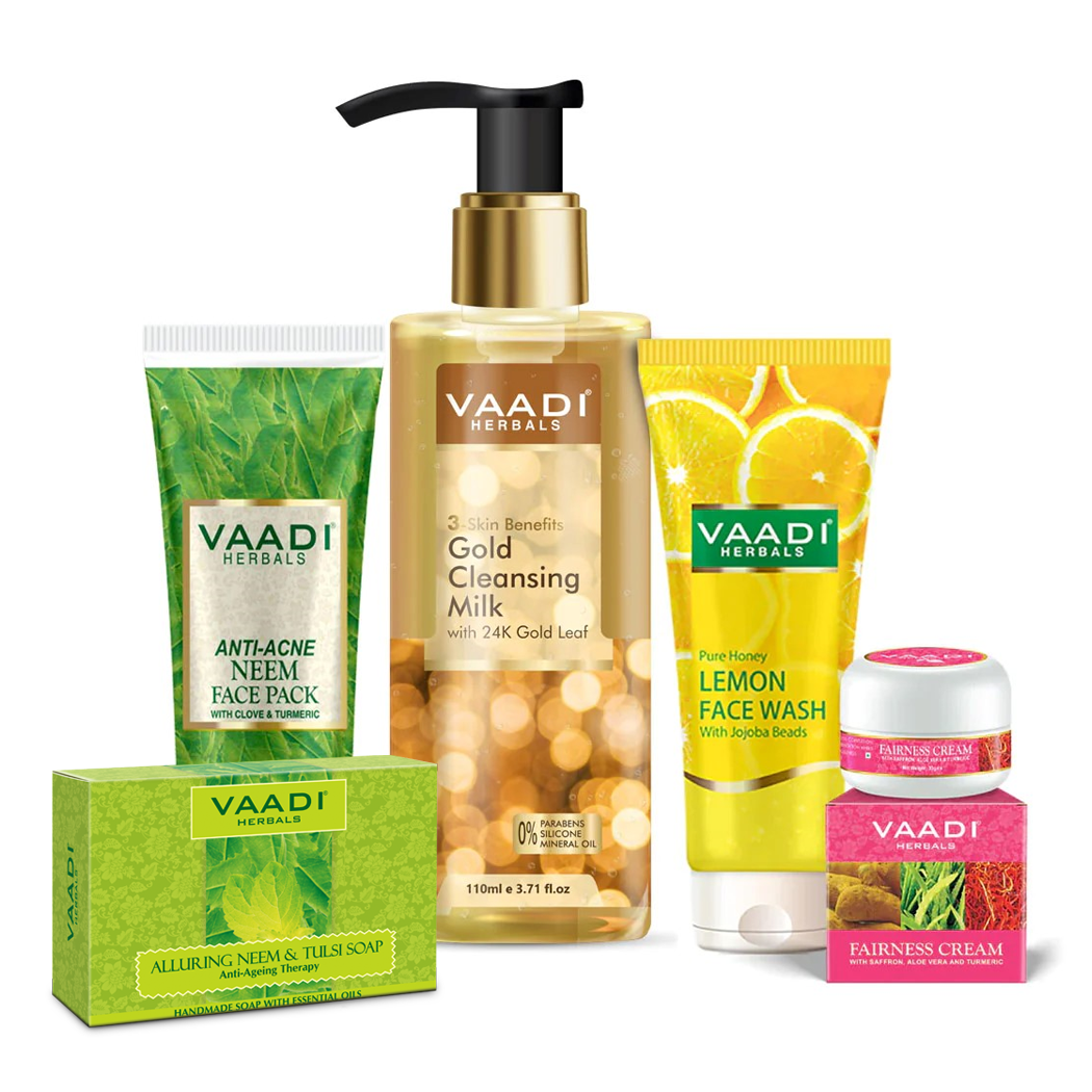 Organic Oily Skin Care Set - Get Oil-Free, Glowing Skin