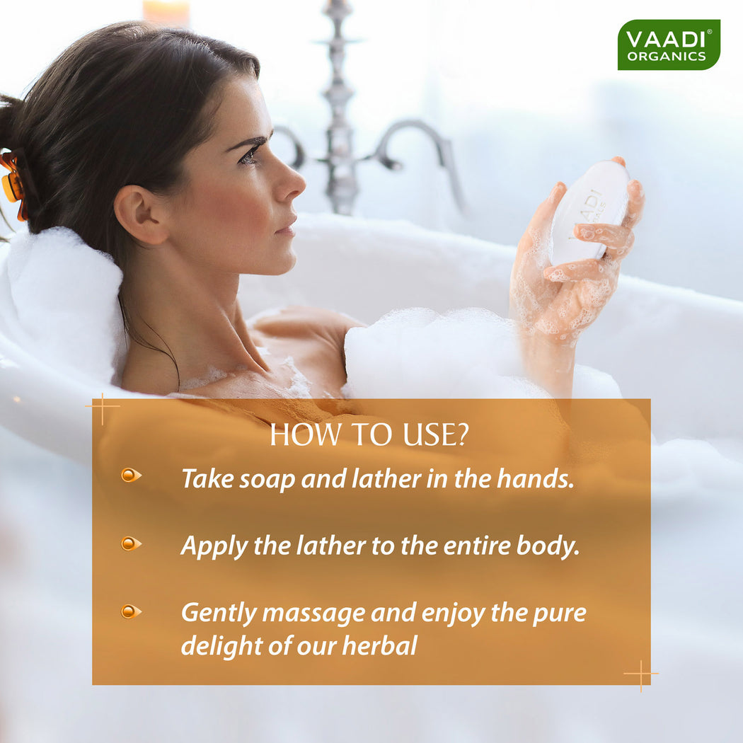 Rehydrating Organic Lavish Almond Soap with Honey & Aloe Vera - Improves Complexion - Keeps Skin Nourished (12 x 75 gms / 2.7 oz)