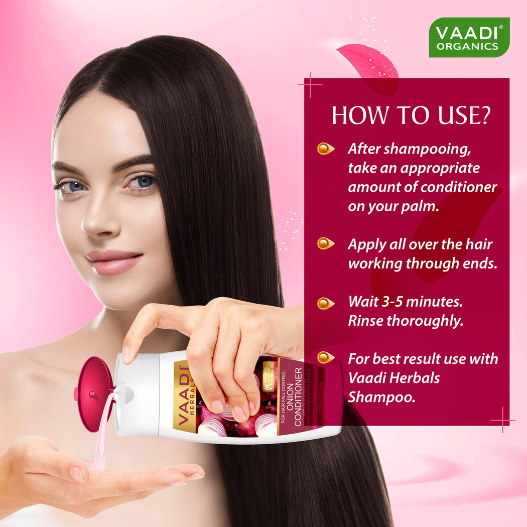 Hair-Fall Control Organic Onion Shampoo With Organic Onion Conditioner (2 x 110ml / 4 fl oz)