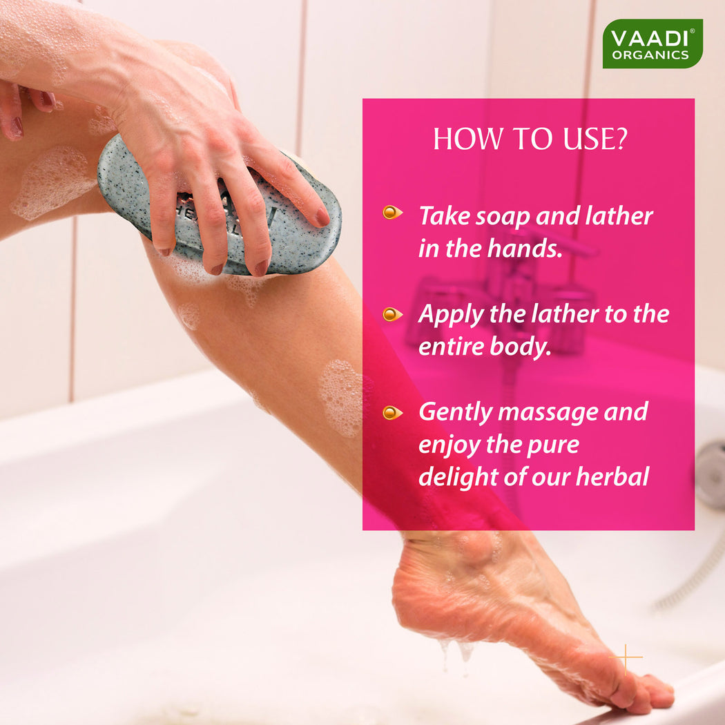 Organic Elbow Foot Knee Scrub Soap with Almond & Walnut - Removes Dead Skin - Makes Skin Soft (75 gms / 2.7 oz)