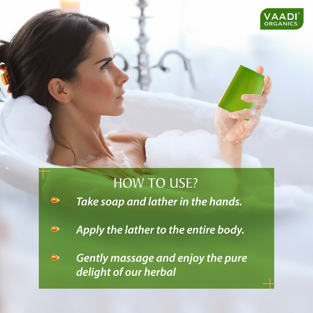 Breezy Organic Aloe Vera Soap with Honey - Anti Infective Therapy - Cleanses & Soothes Skin (6 x 75 gms / 2.7 oz)