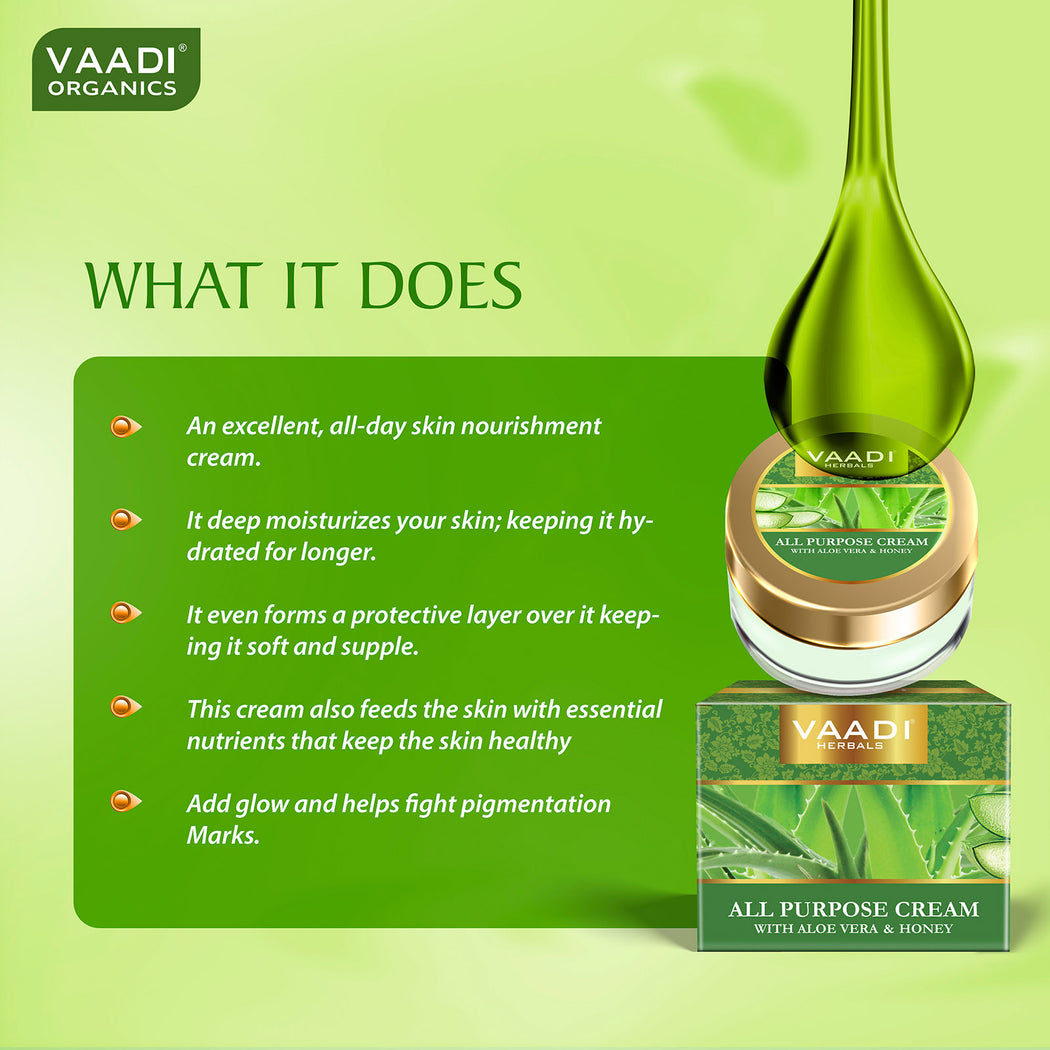 ALL PURPOSE CREAM WITH ALOE VERA & HONEY (3 x 30 gms /1.1 oz)