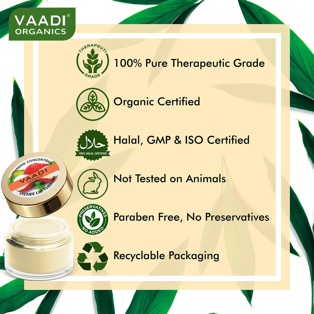 Intensive Lip Repair Therapy - Organic Lychee Lip Balm (10 gms / 0.4 oz)