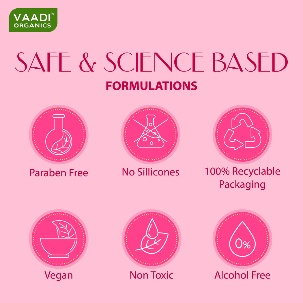 Organic Rich Velvety Moisturising Lotion with Pink Rose Extract - Retains Moisture in Skin - Makes Skin Velvety Soft (110 ml / 4 fl oz)