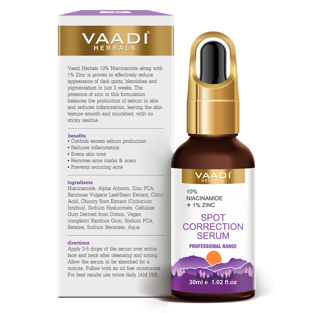 Spot Correction Organic Serum With 10 % Niacinamide & 1% Zinc (30 gms / 1.02 fl.oz)