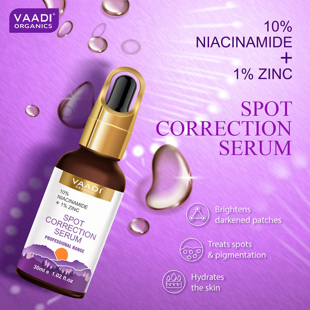 Spot Correction Organic Serum With 10 % Niacinamide & 1% Zinc (30 gms / 1.02 fl.oz)