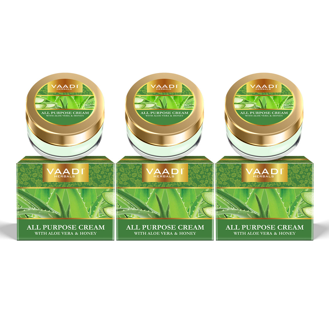 ALL PURPOSE CREAM WITH ALOE VERA & HONEY (3 x 30 gms /1.1 oz)