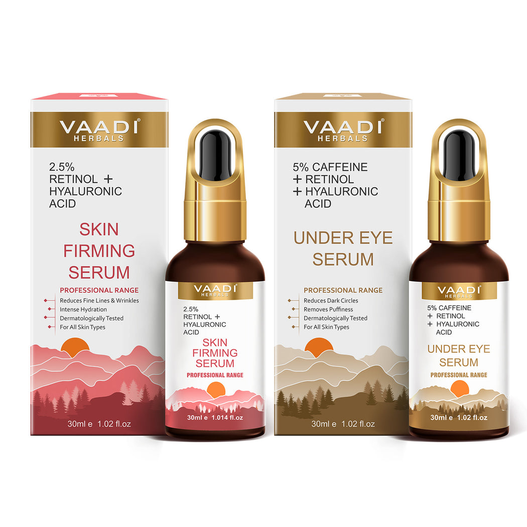 EYE CARE COMBO - AM PM COMBO - Skin Firming Serum & Under Eye Serum (2 x 30 ml/ 1.2 fl oz)