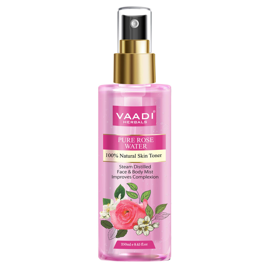 Pack of 2 - Rose Water And Lavender Water - 100% Natural & Pure (250 ml x 2)