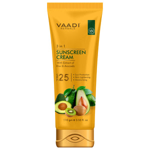 Organic Sunscreen Cream SPF 25 with Kiwi & Avocado Extrac... Organic Sunscreen Cream SPF 25 with Kiwi & Avocado Extrac...