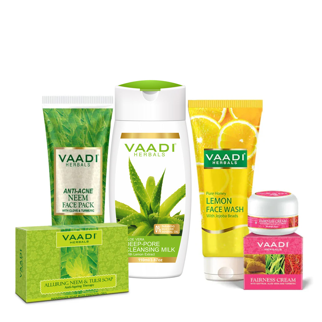 Organic Oily Skin Care Set - Get Oil-Free, Glowing Skin