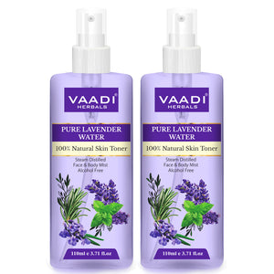 Pack of 2 Lavender Water - 100% Natural & Pure Skin Toner...