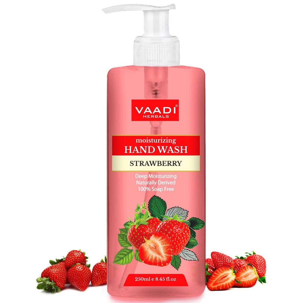 Deep Moisturizing Organic Strawberry Hand Wash (250 ml / 8.5 fl oz )