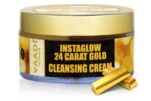 Organic 24 Carat Gold Cleansing Cream with Marigold & Whe...