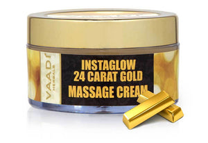 Organic 24 Carat Gold Massage Cream with Marigold & Wheat...