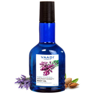 Organic Lavender Body Oil with Almond Extract - Aromather...