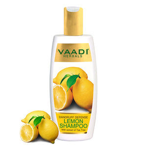 Dandruff Defense Organic Lemon Shampoo with Tea Tree Extr...