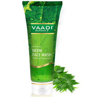 Anti Acne Organic Neem Face Wash with Tea Tree Extract - ...