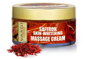 Skin Whitening Organic Saffron Massage Cream with Basil O...