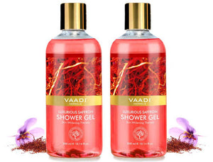 Luxurious Organic Saffron Shower Gel - Skin Lightening Th...