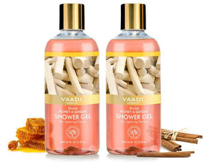 Organic Divine Honey & Sandal Shower Gel- Skin Toning The...