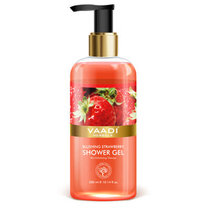 Blushing Organic Strawberry Shower Gel - Skin Firming The...