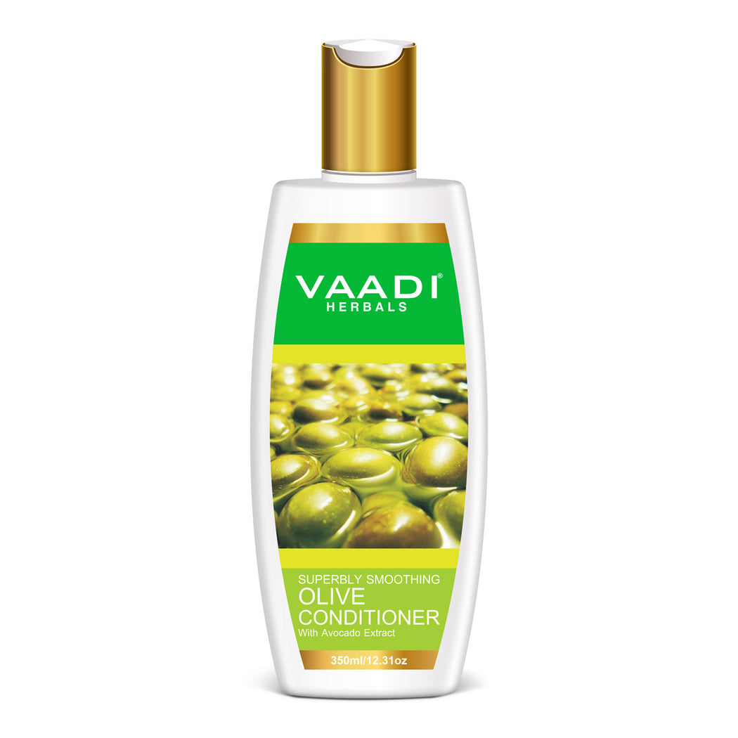 Multi Vitamin Organic  Rich Olive Conditioner with Avocado Extract - Makes Hair Lustrous - Adds Bounce to Hair (350 ml/ 12 fl oz)
