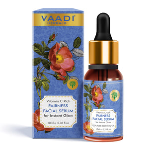 Organic Vitamin C Fairness Facial Serum - Brightens Skin,...