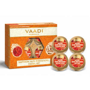 Saffron Skin Whitening Facial Kit with Sandalwood oil, Or...