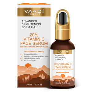 20% Vitamin C Organic Face Serum With Advanced Brightenin...
