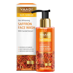 Organic Skin Whitening Saffron Face Wash With Sandal Extr...