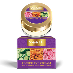 Organic Under Eye Cream with Almond Oil & Cucumber Extrac...