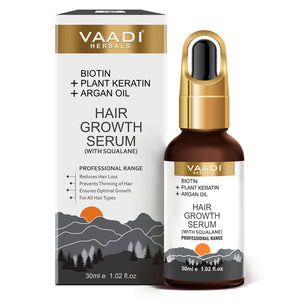 BIOTIN + Plant Keratin HAIR GROWTH SERUM (With Argan Oil ...