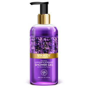 Heavenly Organic Lavender & Rosemary Shower Gel - Skin Re...