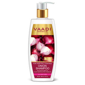 Hair-Fall Control Organic Onion Shampoo With Black Seed O...