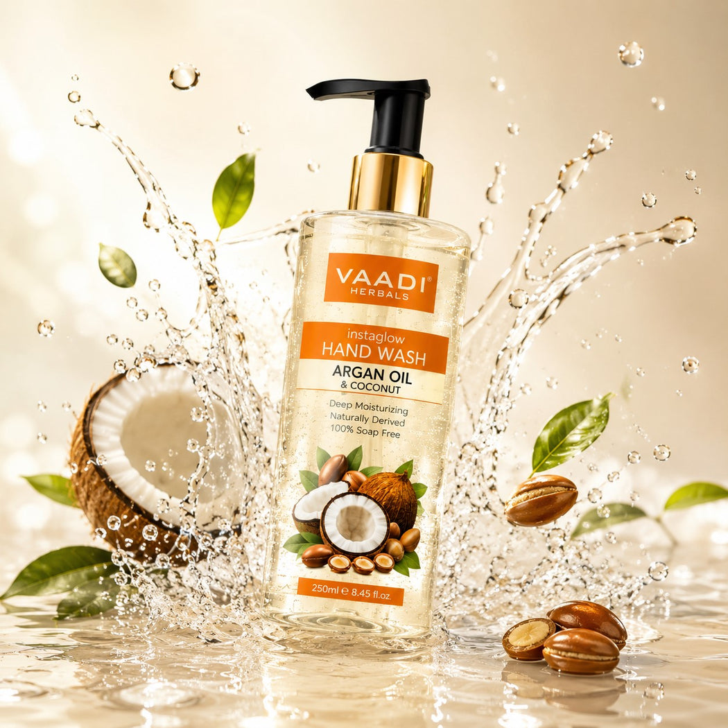 Instaglow Organic Argan Oil & Coconut Hand Wash (250 ml / 8.5 fl oz )