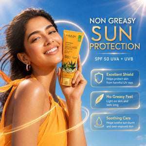 Organic Sunscreen Lotion SPF 50 with Aloe Vera & Chamomil...
