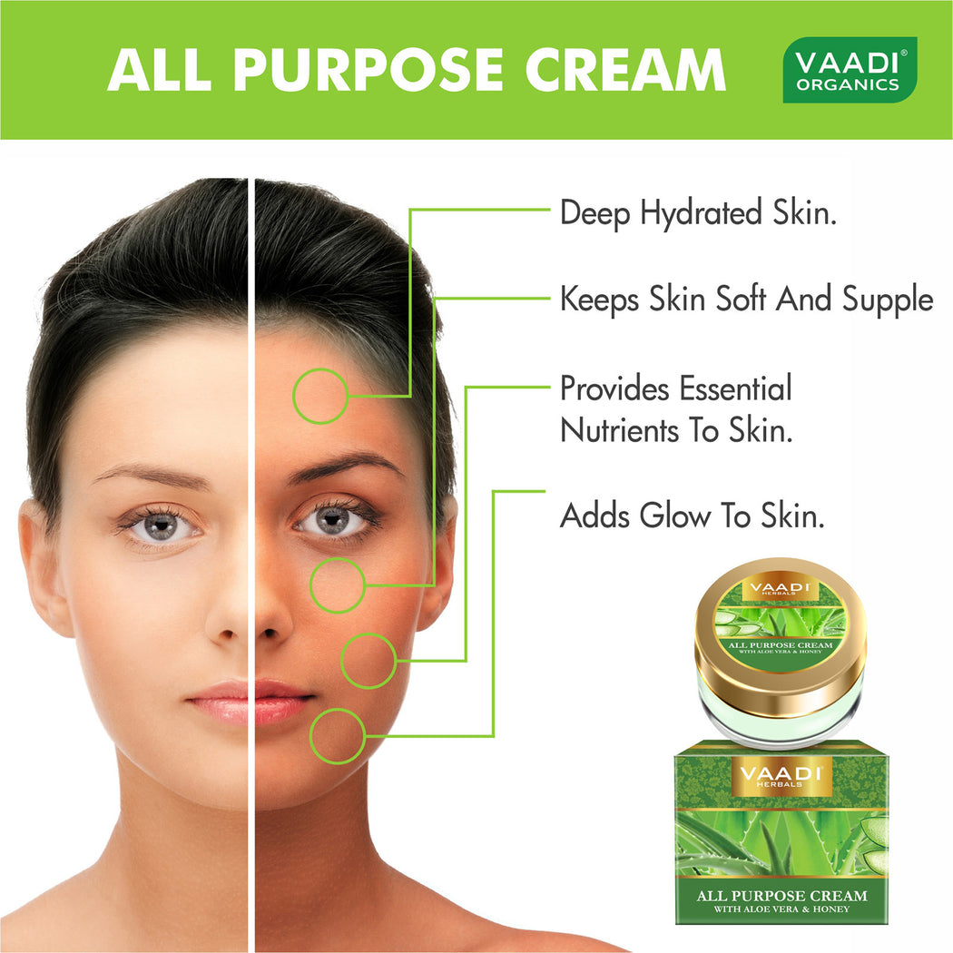 ALL PURPOSE CREAM WITH ALOE VERA & HONEY ( 30 gms / 1.1 oz)