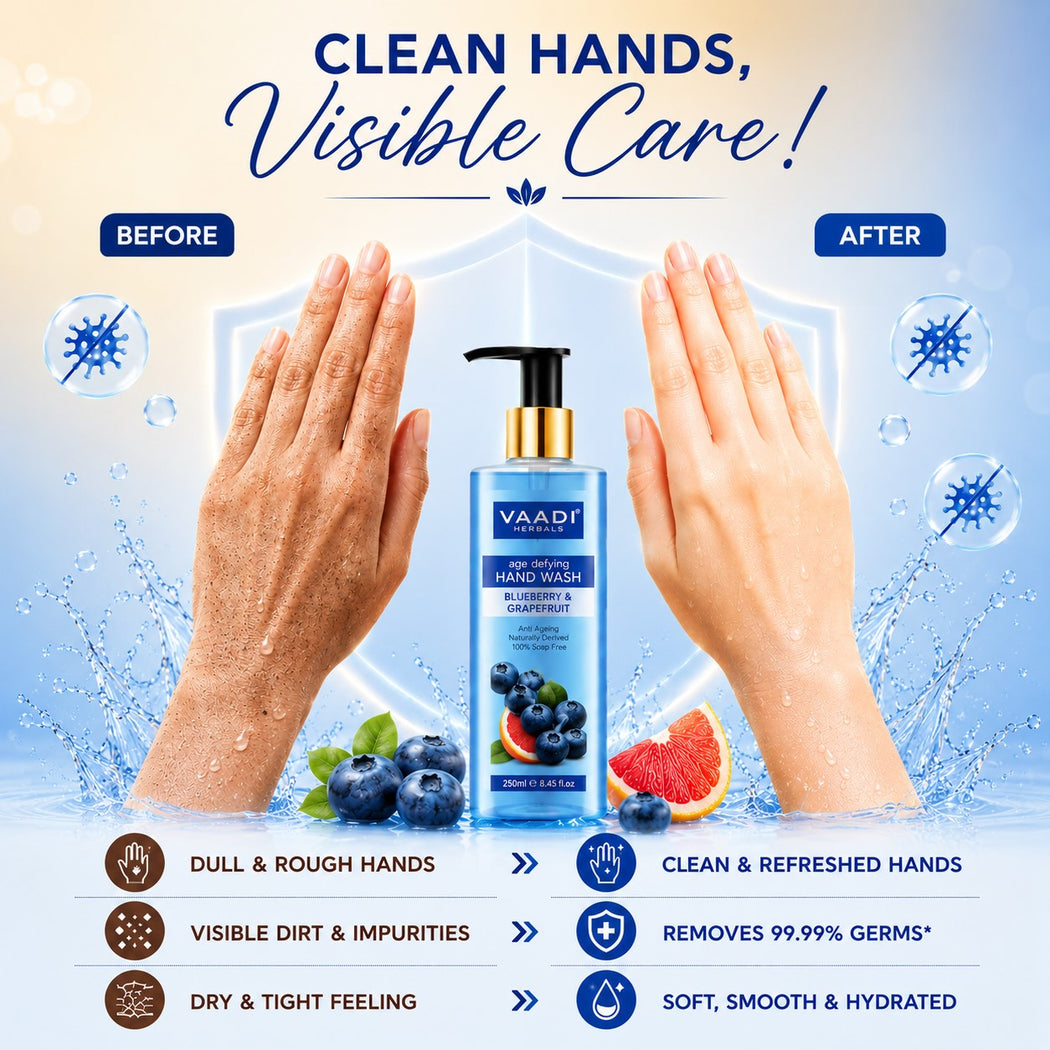 Age Defying Organic Blueberry & Grapefruit Hand Wash (250 ml / 8.5 fl oz )