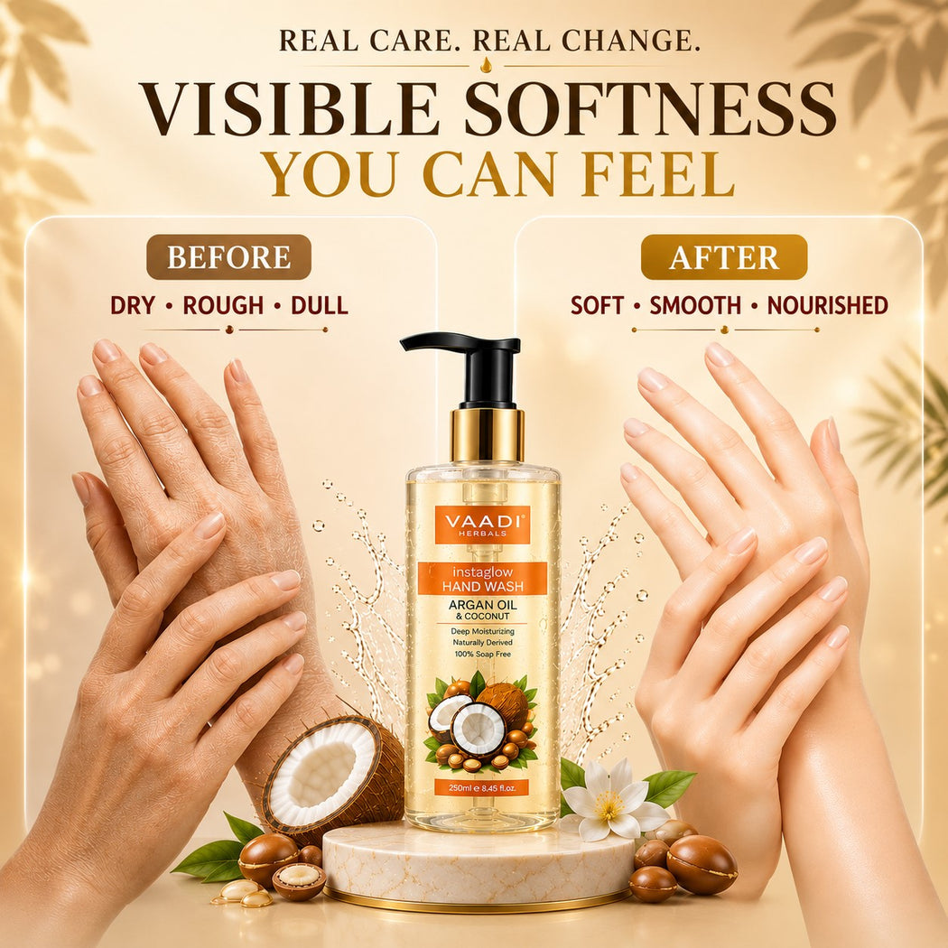 Instaglow Organic Argan Oil & Coconut Hand Wash (250 ml / 8.5 fl oz )