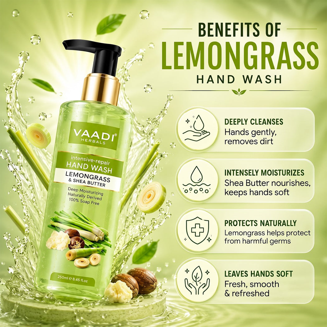 Intensive-Repair Organic Lemongrass & Shea Butter Hand Wash (250 ml / 8.5 fl oz )
