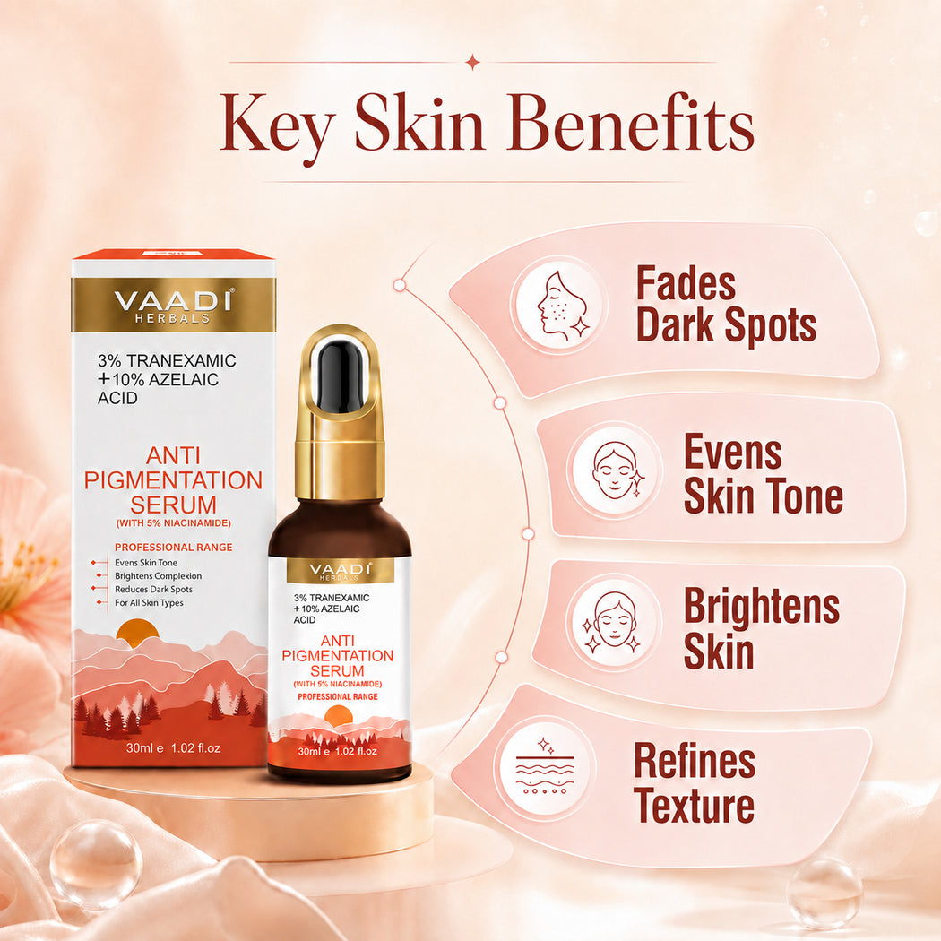 3%Tranexamic and 10% Azelaic Acid Anti Pigmentation Serum with 5% Niacinamide| Brighter Complexion| Reduces Dark Spots| Soothes Inflammation|Fades Hyper pigmentation| For All Skin Types| (30 ml / 1.02 fl.oz)