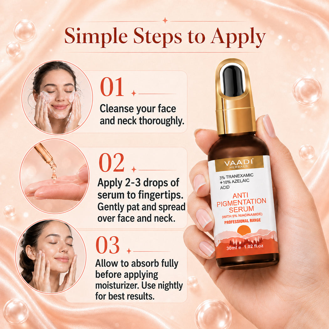 3%Tranexamic and 10% Azelaic Acid Anti Pigmentation Serum with 5% Niacinamide| Brighter Complexion| Reduces Dark Spots| Soothes Inflammation|Fades Hyper pigmentation| For All Skin Types| (30 ml / 1.02 fl.oz)