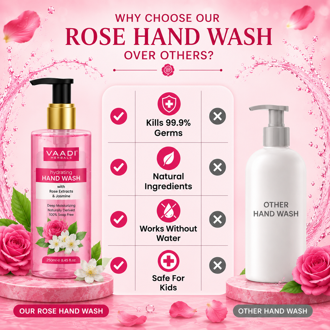 Hydrating Organic Rose & Jasmine Hand Wash (250 ml / 8.5 fl oz )