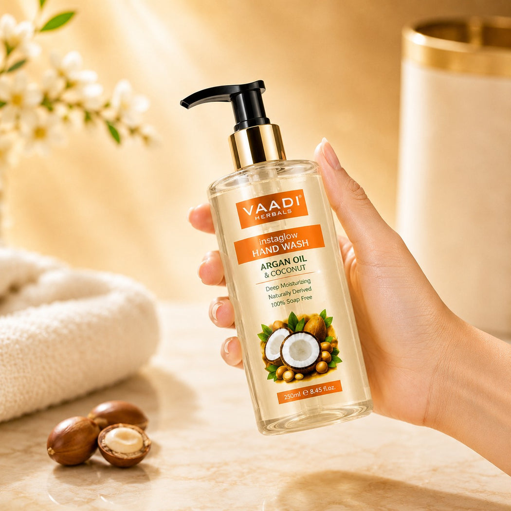 Instaglow Organic Argan Oil & Coconut Hand Wash (250 ml / 8.5 fl oz )