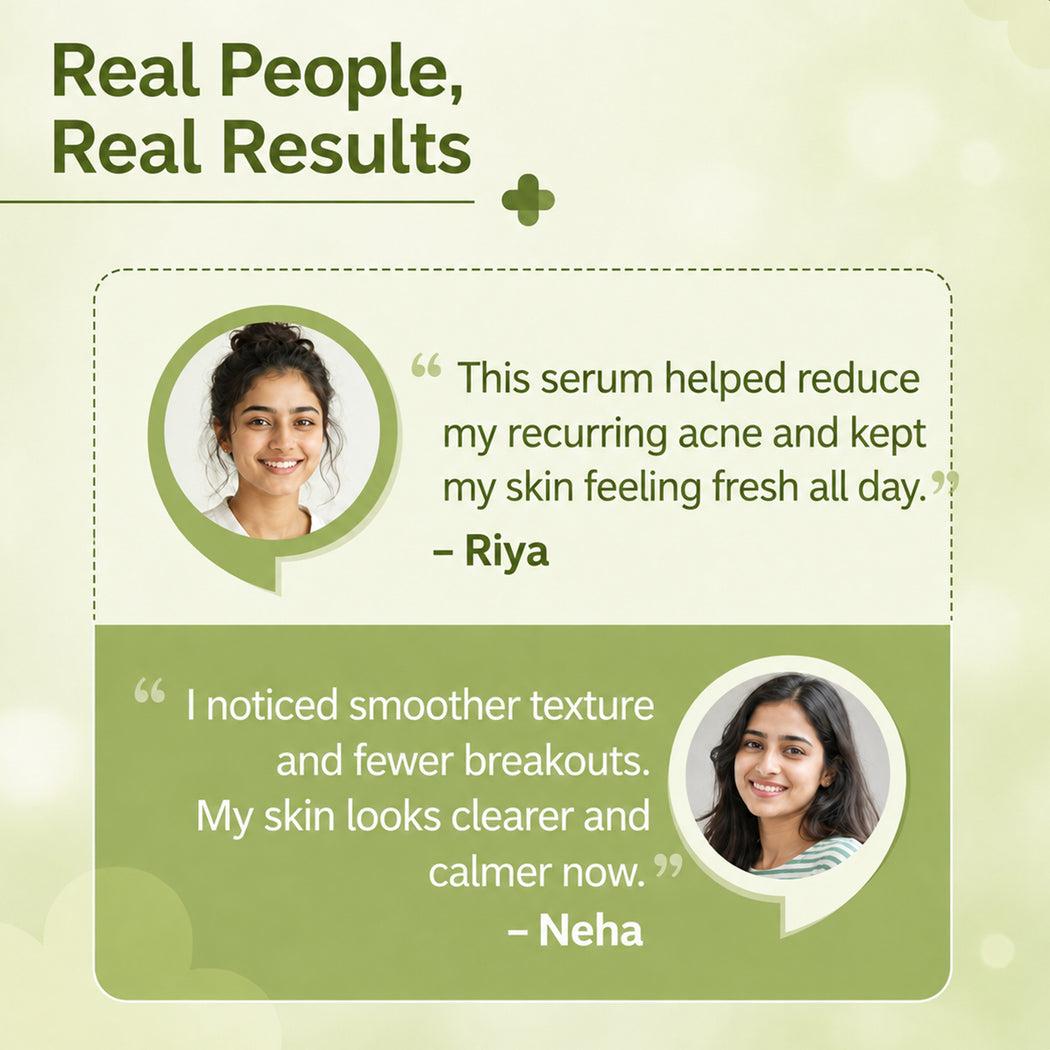 Organic Anti-Acne Serum With Glycolic & 2% Salicylic Acid (30 gms / 1.02 fl.oz) (Pack of 2)
